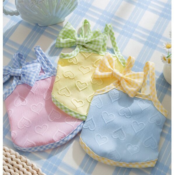 Cat and dog clothes summer thin breathable teddy than bear poodle pet mesh vest sling supplies clothes cute.