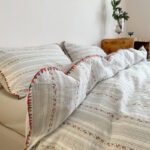 Striped Girl Jacquard Four Piece Cotton Set - Image 3