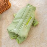 Solid color dog one-piece jacket with stand-up collar. - Image 3