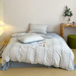 Striped Girl Jacquard Four Piece Cotton Set - Image 4