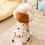 Pet hooded one-piece padded jacket. - Image 5
