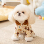 Pet hooded one-piece padded jacket. - Image 6