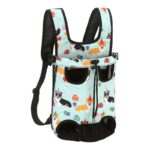 Pet chest Bag Going out pet cat bag Dog mesh fabric Breathable comfortable shoulder pet bag four-legged backpack. - Image 12