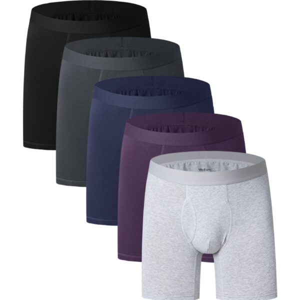 Pure cotton breathable men's casual sport pants and mid-waist underpants