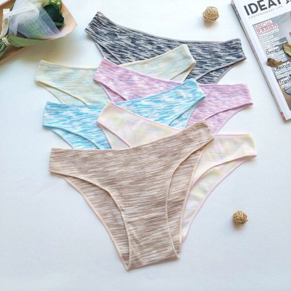 Pure cotton breathable jacquard briefs, breathable and comfortable women's underwear