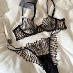 Fishbone-designed large-sized sexy bras that make the breasts look smaller, ultra-thin and breathable bras with underwise - Image 6