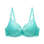 Large size new fashion thin bra sexy gathered side breast summer lace bra underwear set - Image 12