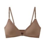 Seamless sexy large size underwear for women thin small chest gathered adjustment type ladies front buckle beautiful back bra - Image 3