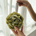 Rose shape mesh weaving bath ball - Image 3