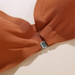 Seamless sexy large size underwear for women thin small chest gathered adjustment type ladies front buckle beautiful back bra - Image 8