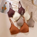Seamless sexy large size underwear for women thin small chest gathered adjustment type ladies front buckle beautiful back bra - Image 10