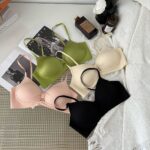 Romantic Monologue Glossy Underwear Women Gathered Summer Thin Wire-free Bra Comfortable Anti-drooping Girls Bra - Image 2