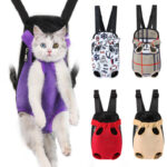Pet chest Bag Going out pet cat bag Dog mesh fabric Breathable comfortable shoulder pet bag four-legged backpack.