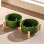 Cat bowl dog bowl ceramic black water bowl black bowl cat dog bowl dog bowl food bowl pet drinking water cat bowl cat food bowl - Image 4