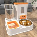 Cat bowl, dog bowl, pet feeder, cat food bowl, dog bowl, cat drinking water feeding integrated water dispenser