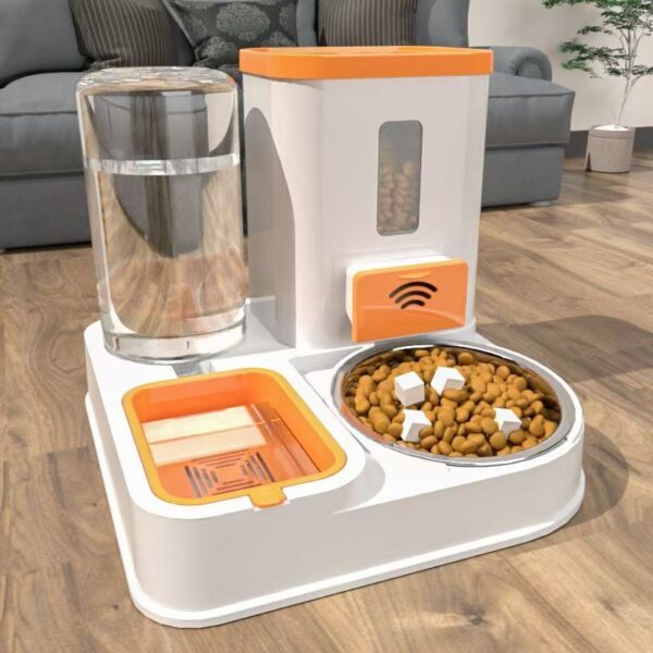 Cat bowl, dog bowl, pet feeder, cat food bowl, dog bowl, cat drinking water feeding integrated water dispenser