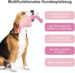 Pet plush sound-emitting cotton rope toy pink cute little pig - Image 6