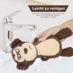 Cute and mischievous brown monkey pet plush sound-making cotton rope toy dog and cat training toy - Image 4