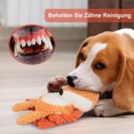 Orange fox, cat, dog, pet plush sound-making cotton rope toy, cat cotton doll - Image 5