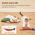 The simulated mint fish cat toy is a self-entertaining and stress-relieving gadget that is both scratch-resistant and biting. It's a linen fish cat toy and a pet product - Image 6