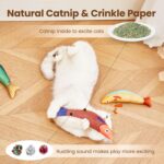 The simulated mint fish cat toy is a self-entertaining and stress-relieving gadget that is both scratch-resistant and biting. It's a linen fish cat toy and a pet product - Image 3