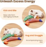 The simulated mint fish cat toy is a self-entertaining and stress-relieving gadget that is both scratch-resistant and biting. It's a linen fish cat toy and a pet product - Image 4