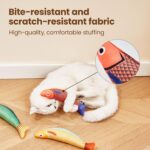The simulated mint fish cat toy is a self-entertaining and stress-relieving gadget that is both scratch-resistant and biting. It's a linen fish cat toy and a pet product - Image 5