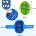 Hand-held silicone comb brush, pet bath brush.
Food-grade silicone, soft and easy to handle, convenient for bathing pets - Image 3
