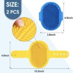 Hand-held silicone comb brush, pet bath brush.
Food-grade silicone, soft and easy to handle, convenient for bathing pets - Image 6