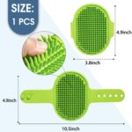 Hand-held silicone comb brush, pet bath brush.
Food-grade silicone, soft and easy to handle, convenient for bathing pets - Image 5