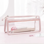 Transparent pencil case, large-capacity, simple stationery bag for students, essential stationery box and pencil case for the new term - Image 2