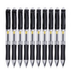 Press the gel pen, 0.5mm bullet pen for students' exams, carbon black pen, and press-type water-based signature pen for office use - Image 4