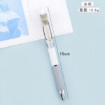 Candy color neutral pen student large capacity brush pen 0.5mm black water pen bullet signature pen - Image 3
