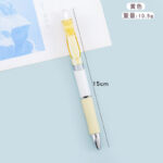 Candy color neutral pen student large capacity brush pen 0.5mm black water pen bullet signature pen - Image 5