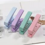 Macaron-colored loose-leaf single-hole punch machine, manual diy office student punch machine, 6mm round hole binding punch machine