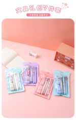 Simple stationery, high appearance level, gel pen correction with pencil set, student learning small gift stationery set - Image 6