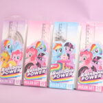 Cartoon primary school supplies set, four-piece set of rulers, 20cm straight ruler, triangle ruler, protractor, ruler set, children's gift - Image 4