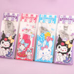 Cartoon primary school supplies set, four-piece set of rulers, 20cm straight ruler, triangle ruler, protractor, ruler set, children's gift - Image 3