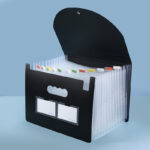 25-compartment plastic three-side sealed lanyard flip cover organ bag a4 multi-layer folder office document storage pp file bag - Image 4