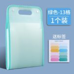 Portable vertical organ bag, student large-capacity test paper storage bag, subjection-specific multi-layer a4 file bag, transparent - Image 5
