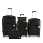 Suitcase set PP swivel wheels YKK zipper carry-on suitcase 28 large-capacity TSA password trolley case - Image 2