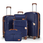 Suitcase set PP swivel wheels YKK zipper carry-on suitcase 28 large-capacity TSA password trolley case - Image 3