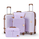 Suitcase set PP swivel wheels YKK zipper carry-on suitcase 28 large-capacity TSA password trolley case - Image 7