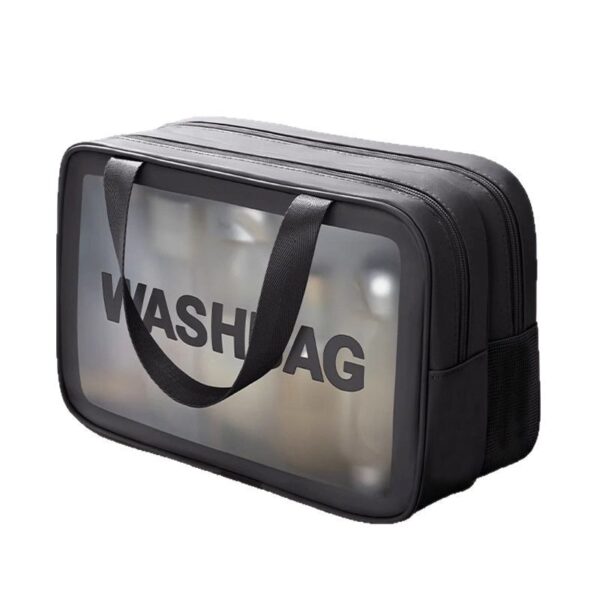 Travel portable toiletries blackcolor bag, men's and women's large-capacity makeup bag, waterproof cosmetics, toiletries, makeup bag, storage bag