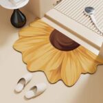 Creative flowers in various shapes diatom absorbent mat Kitchen bathroom living room bedroom floor mat - Image 2