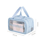 Travel portable toiletries blackcolor bag, men's and women's large-capacity makeup bag, waterproof cosmetics, toiletries, makeup bag, storage bag - Image 5